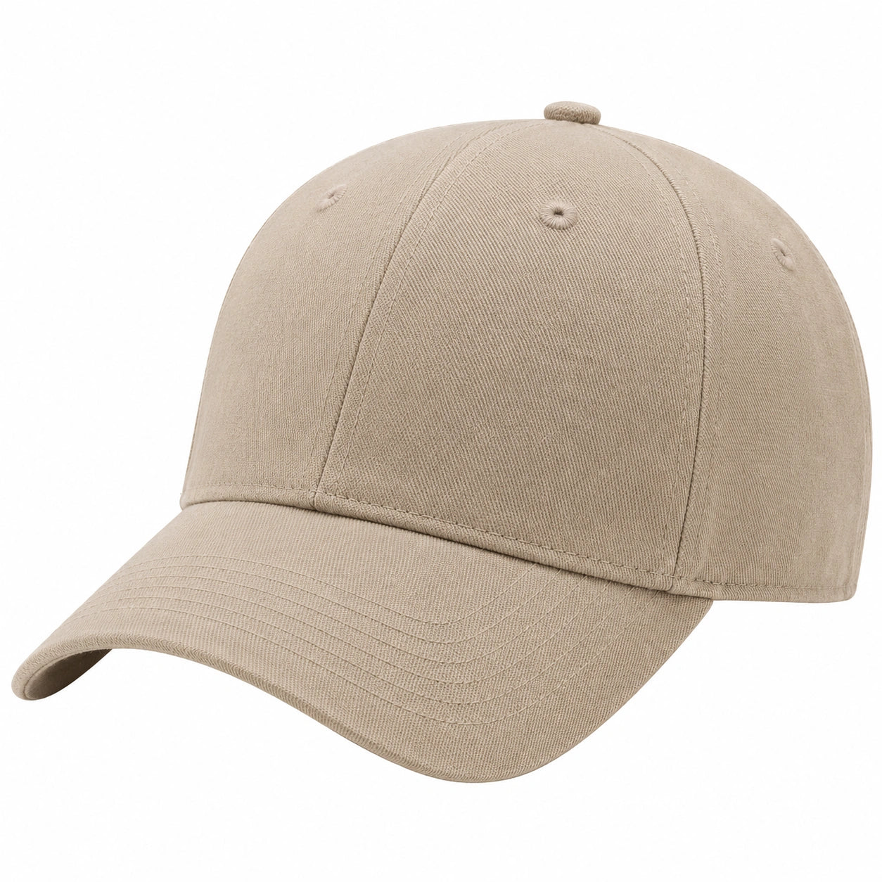 Unisex Baseballcap Beige Verstellbar
