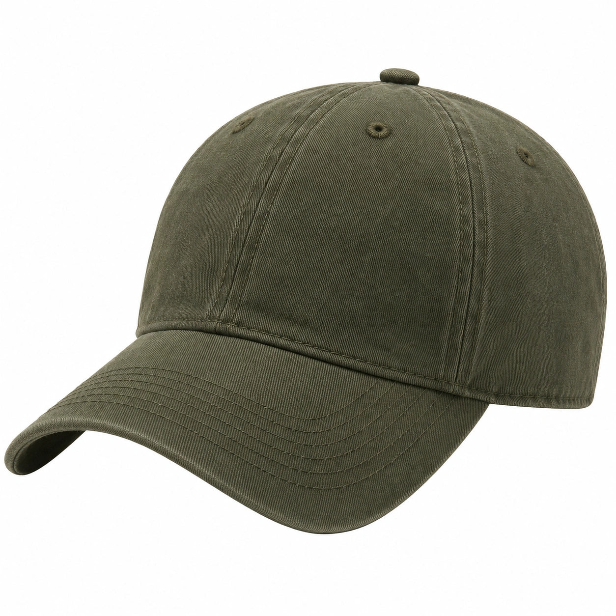 Unisex Verstellbare Baseballkappe Oliv