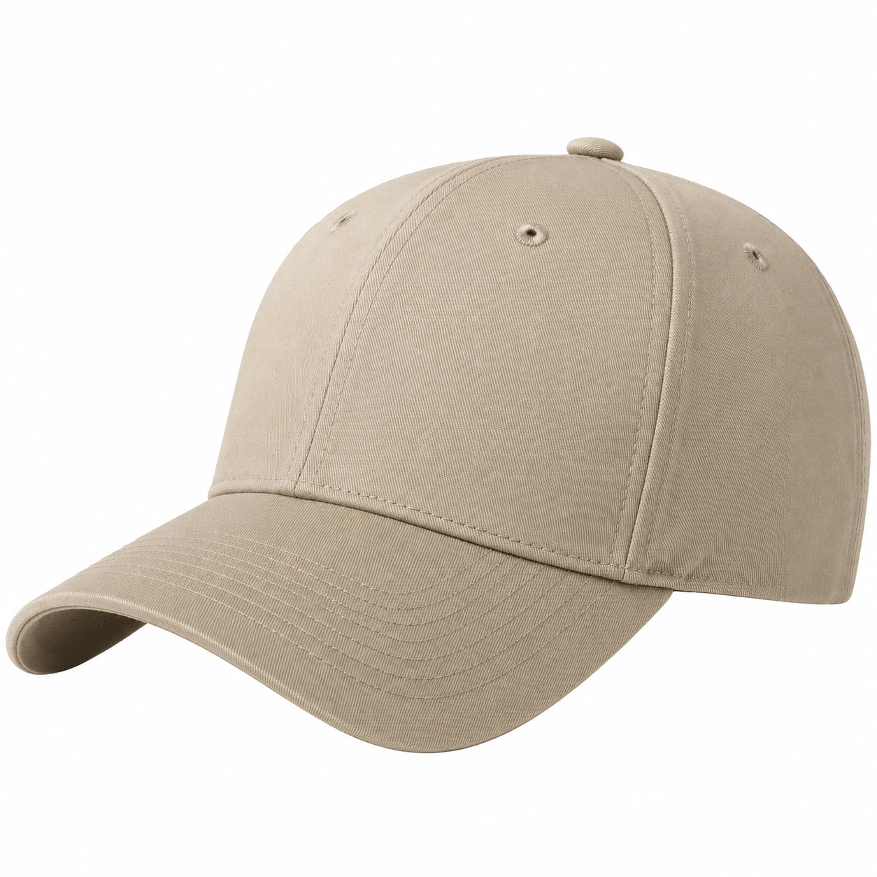 Unisex Baseballkappe Beige Verstellbar