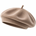 Eleganter Damen Barett Hut Beige