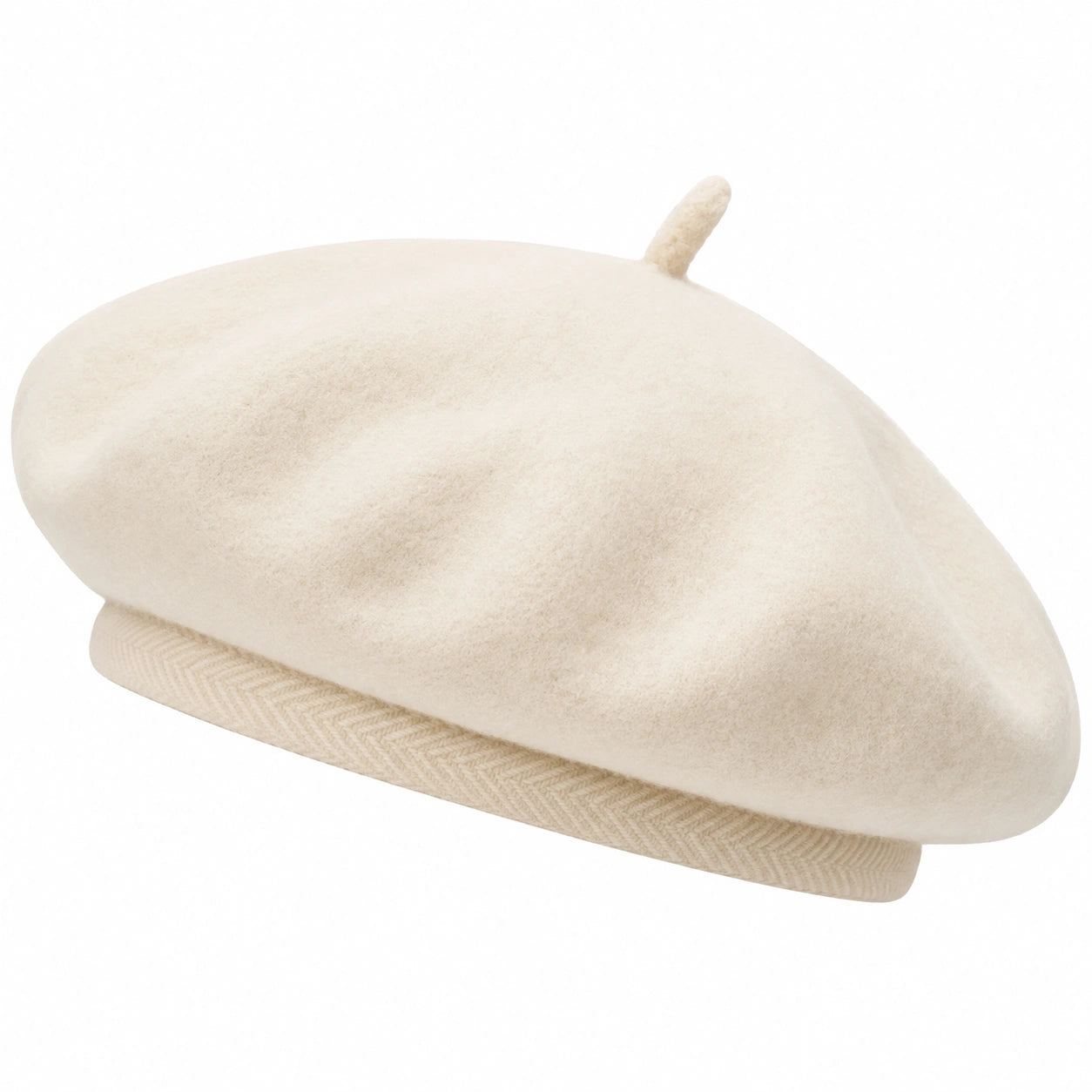 Elegantes Beige Barett für Erwachsene