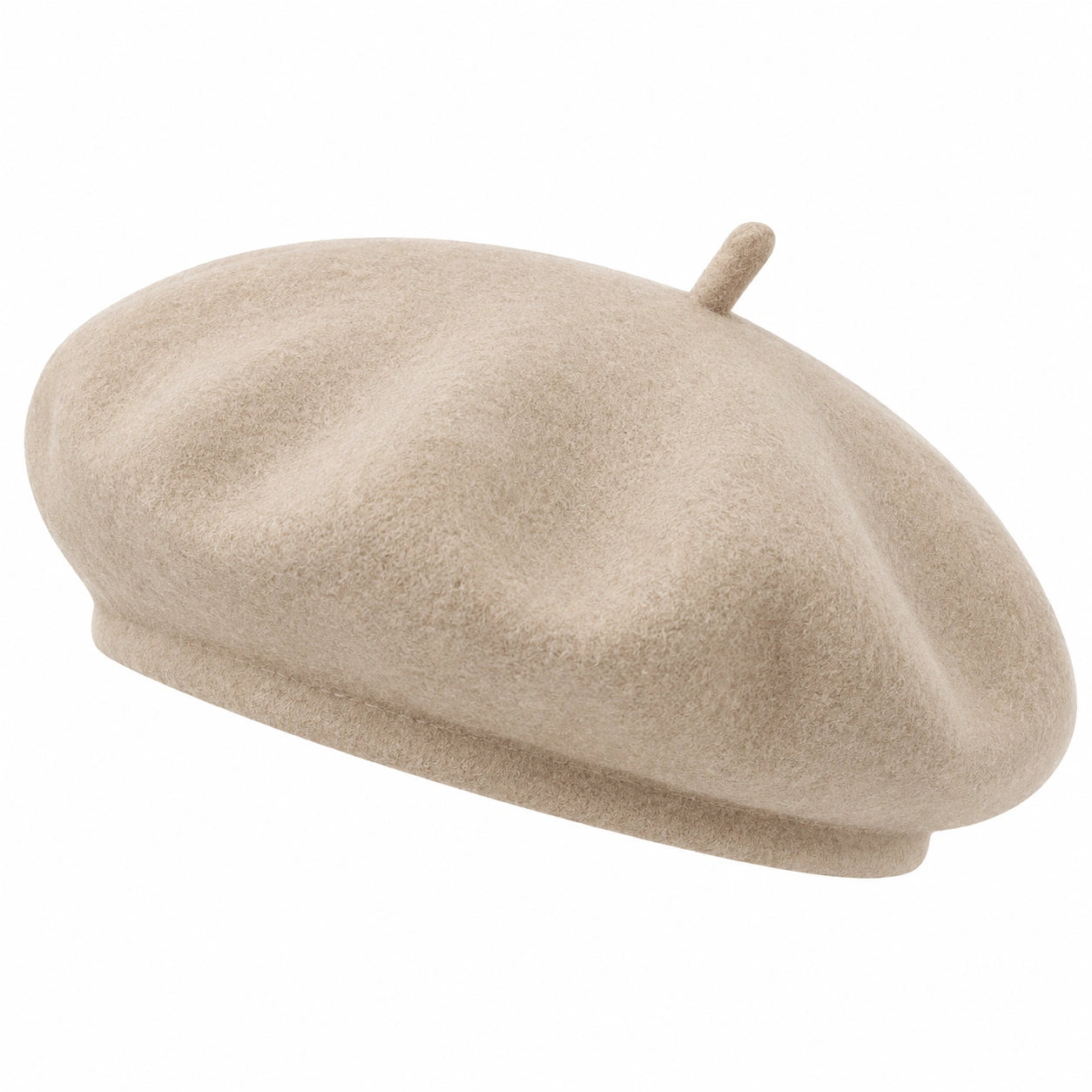 Elegantes Damenbarett Einheitsgröße Beige