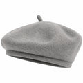 Unisex Filz Baskenmütze Grau