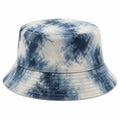 Unisex Batik-Anglerhut Blau/Weiß