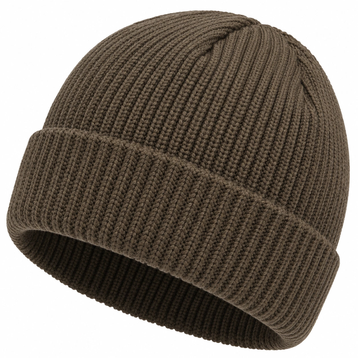 Warme Strickmütze Braun Einheitsgröße