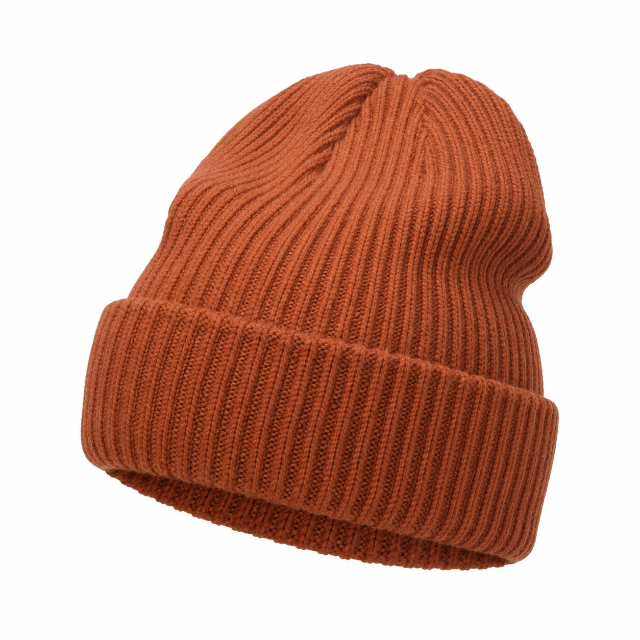 Unisex Strickmütze Rostbraun, Einheitsgröße